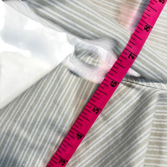 Vintage 00s 90s Liz Claiborne Women Amber Striped Pull On Shorts Size 10 - Picture 4 of 6